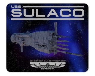 Aliens USS Sulaco In Space 1/4" Thick Mouse Pad