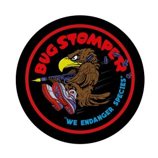 Aliens Bug Stomper We Endanger Species Round Mousepad