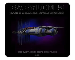 Babylon 5 Space Station 1/4" Thick Mousepad