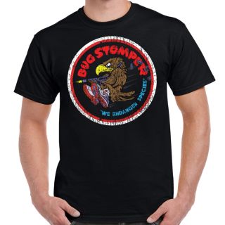 Aliens Bug Stomper We Endanger Species Adult T-Shirt Black
