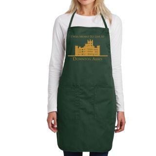 I Was Meant To Live at Downton Full Length Cotton Blend Apron