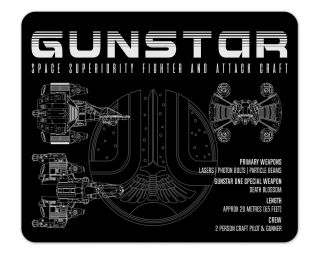 Gunstar Schematic 1/8" Thick Mousepad