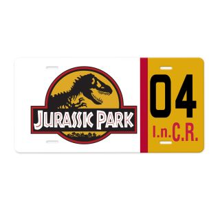 Jurassic Park Aluminum License Plate