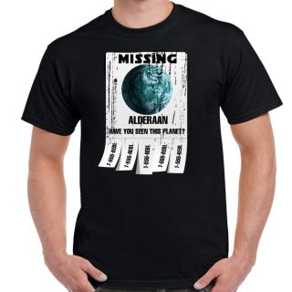 Alderaan Missing Planet Distressed T-Shirt