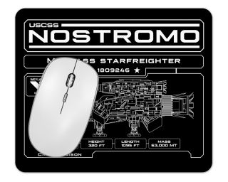 USCSS Nostromo Schematic Blueprint 1/4" Thick Mousepad