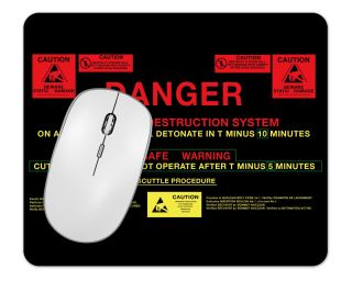 Nostromo Emergency Destruct Panel 1/8" Thick Mousepad