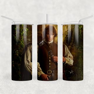 Jamie Fraser Forest 20 oz Stainless Steel Skinny Tumbler