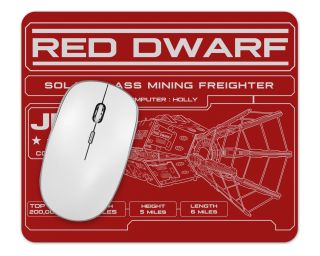 Red Dwarf Schematic 1/8" Thick Mouse Pad