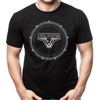 Stargate Atlantis Logo Stargate Adult Shirt